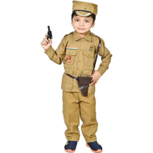 Police costume with gun