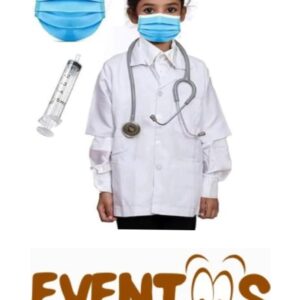 Doctor Costume Set With Lab Coat And Stethoscope